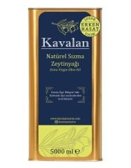 İyi Tarım Uyg. Yeni Sezon 2025-26 / 5 Lt Kuzey Ege Erken Hasat Soğuk Sıkım Natürel Sızma Zeytinyağı