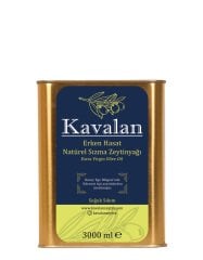 İyi Tarım Uyg. Yeni Sezon 2025-26 / 3 Lt Kuzey Ege Erken Hasat Soğuk Sıkım Natürel Sızma Zeytinyağı