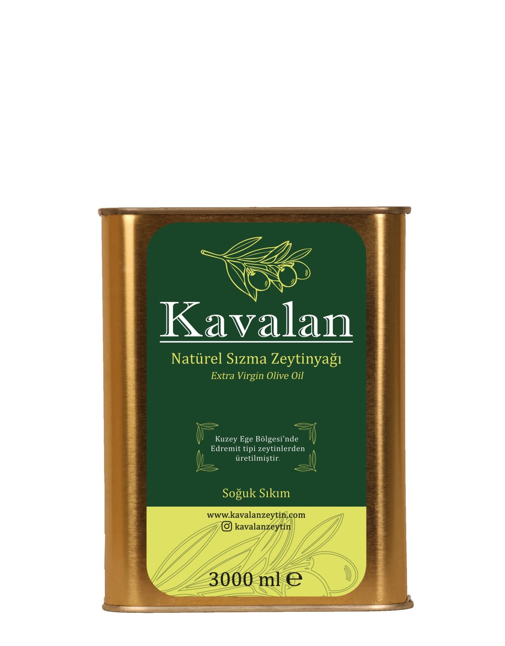 İyi Tarım Uyg. 3 Lt Kuzey Ege Olgun Hasat Soğuk Sıkım Natürel Sızma Zeytinyağı