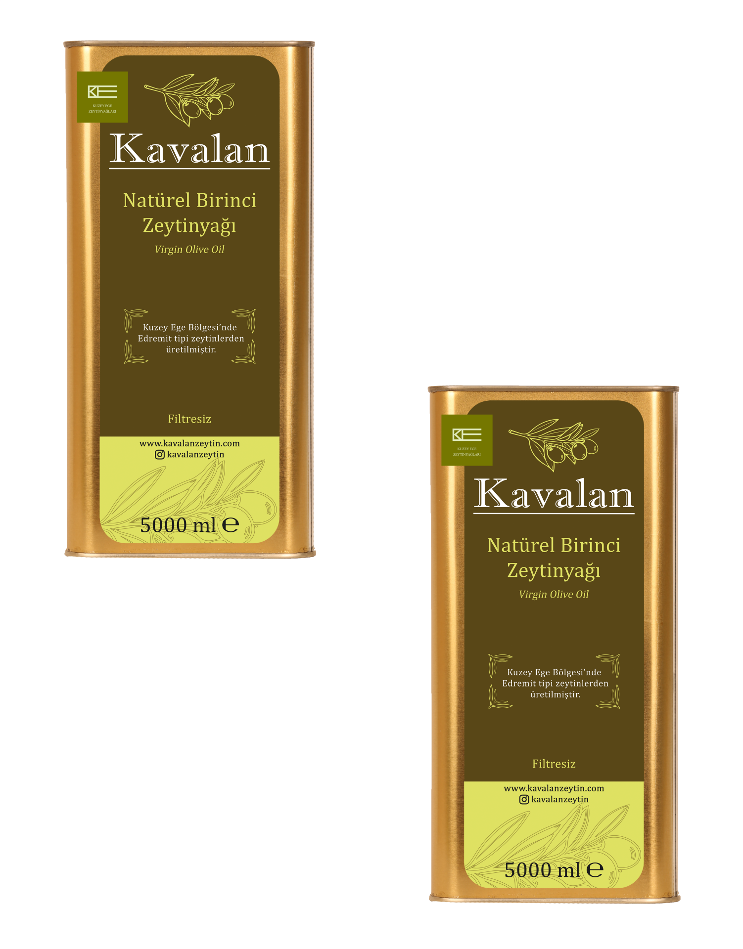 2x5 Lt Kuzey Ege Natürel Birinci Zeytinyağı