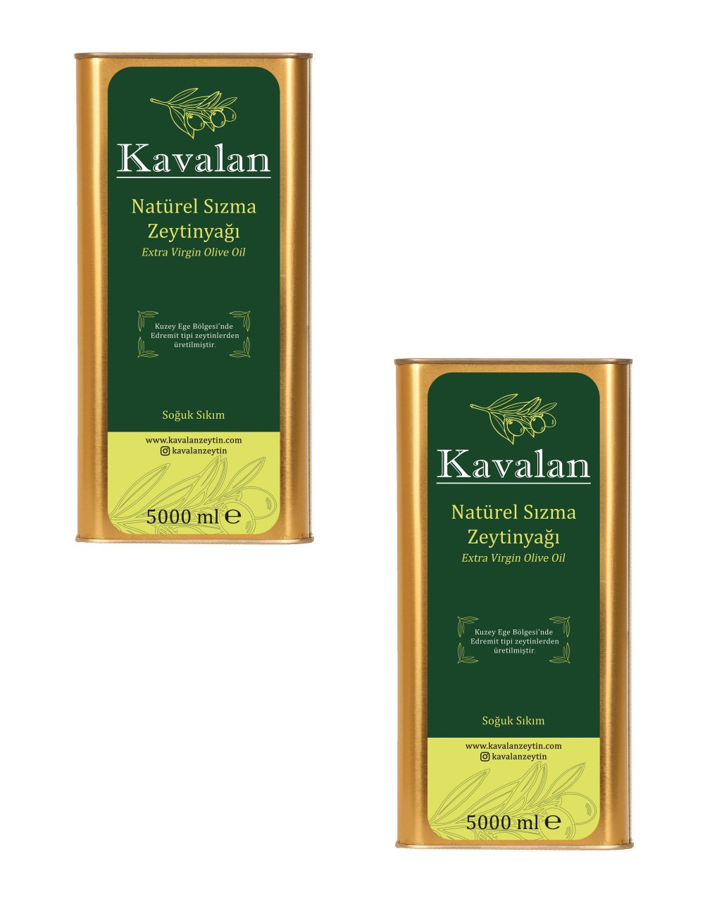 İyi Tarım Uyg. Yeni Sezon 2024-25 - 2x5 Lt Kuzey Ege Olgun Hasat Soğuk Sıkım Natürel Sızma Zeytinyağı