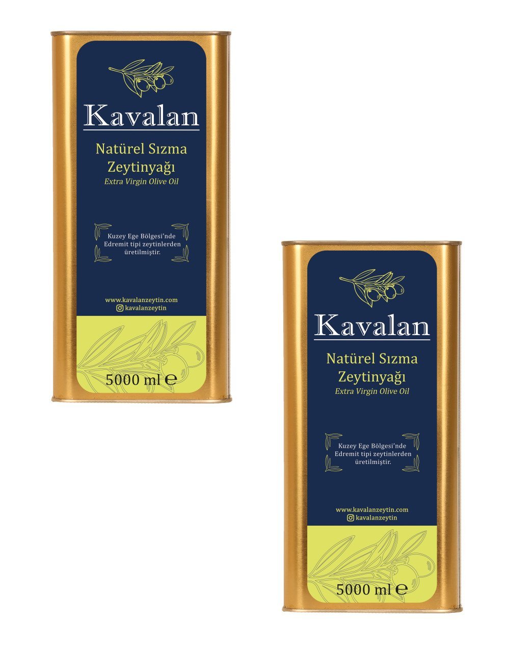 İyi Tarım Uyg. Yeni Sezon 2x5 Lt Kuzey Ege Olgun Hasat Natürel Sızma Zeytinyağı / Geleneksel Sıkım