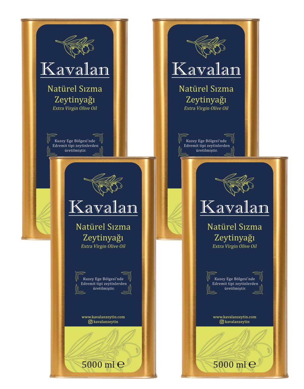 İyi Tarım Uyg. 4x5 Lt Kuzey Ege Olgun Hasat Natürel Sızma Zeytinyağı