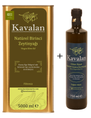 5 Lt Kuzey Ege Natürel Birinci + 750 Ml Erken Hasat Soğuk Sıkım Natürel Sızma Zeytinyağı