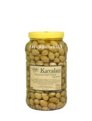 2100 gr Süzme Ağırlık - Domat Taş Kırma Yeşil Zeytin Doğal Salamura 3000cc